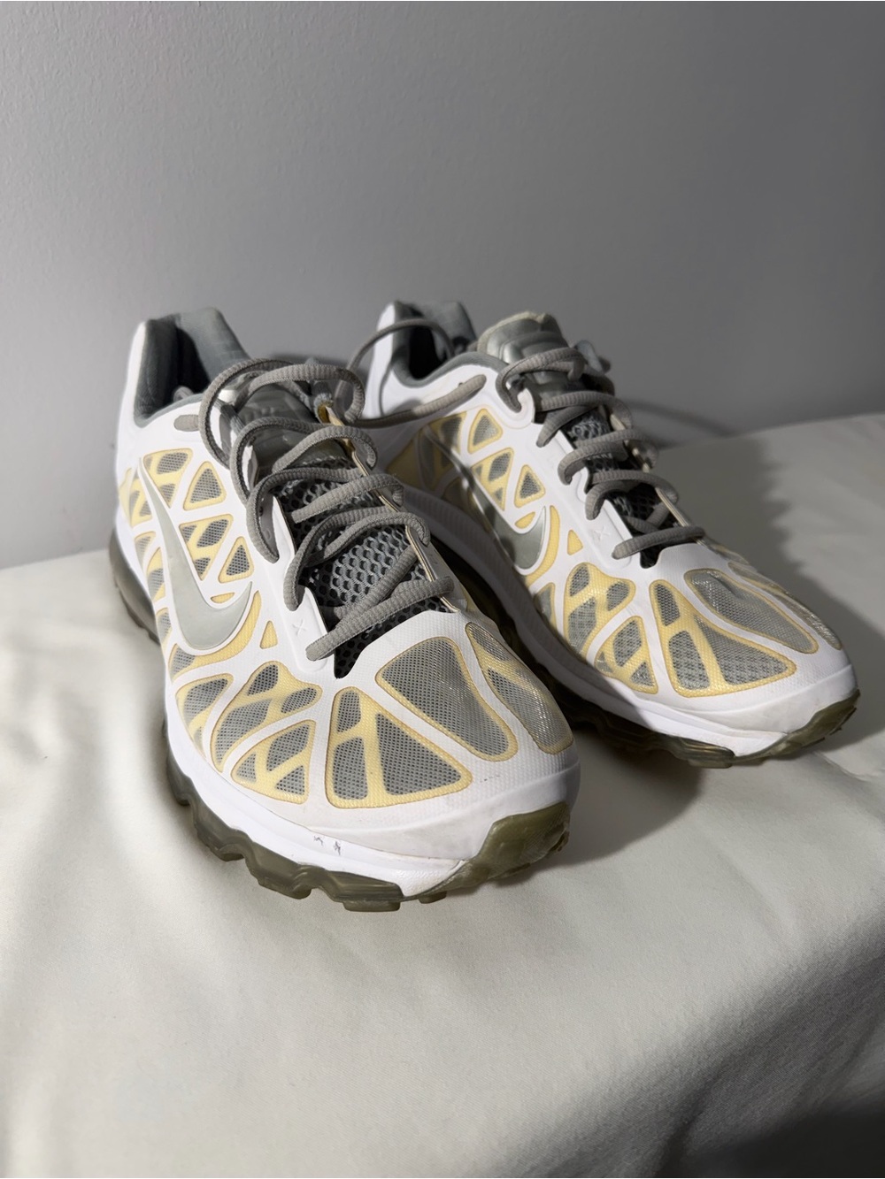Nike Air Max+ 2011 White Silver Sz 12